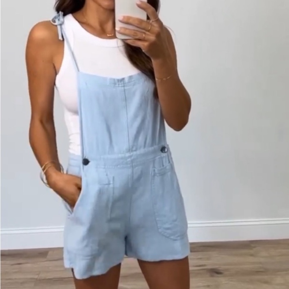 Shop Talulah Tan Romper Overalls